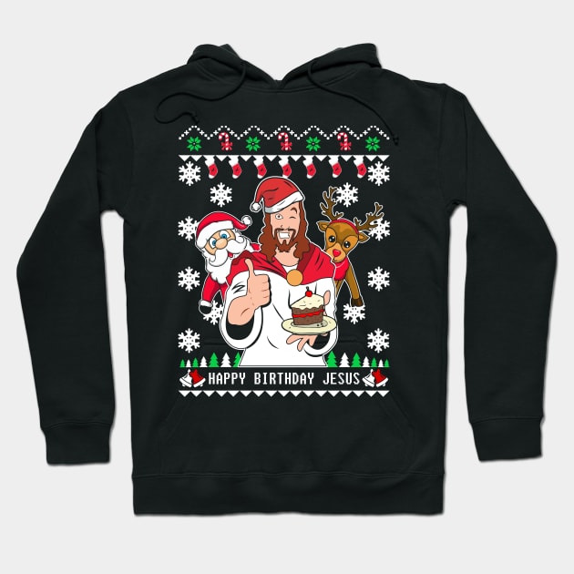 Happy Birthday Jesus Hoodie by KsuAnn